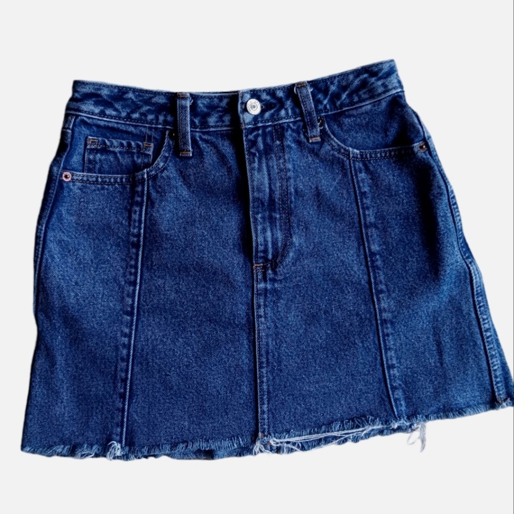 Abercrombie and fitch Zoe natural rise vintage a line Jean skirt sz 26/2